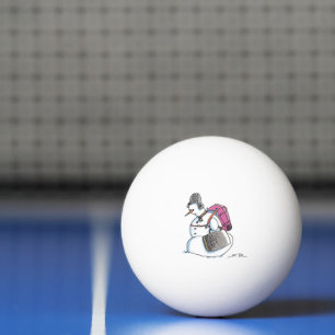 Backpack Snowman 3-star ping pong ball