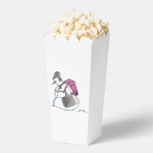 Backpack Snowman popcorn boxes