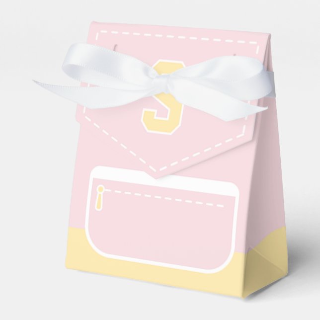 Backpack Treat Favour Back to School Party Boxes (Front Side)