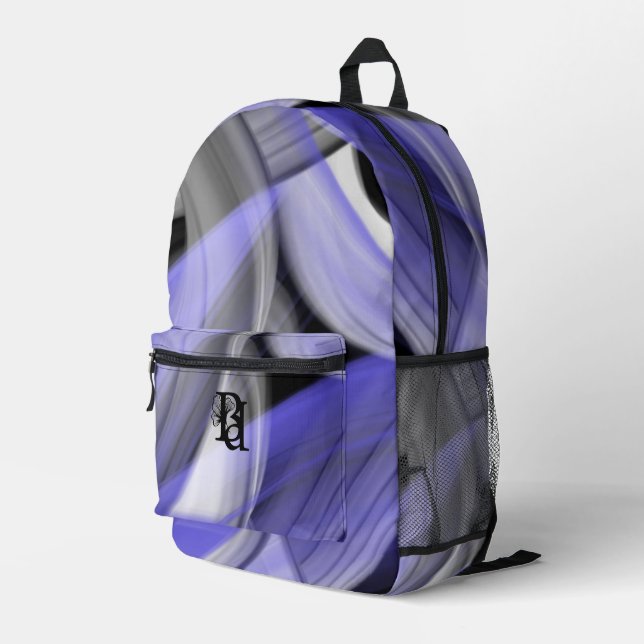 Backpack Trend Abstract Lavender Violet (Back Corner Right)