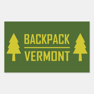 Backpack Vermont Rectangular Sticker