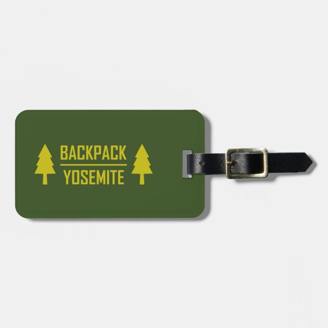 Backpack Yosemite Luggage Tag (Front Horizontal)