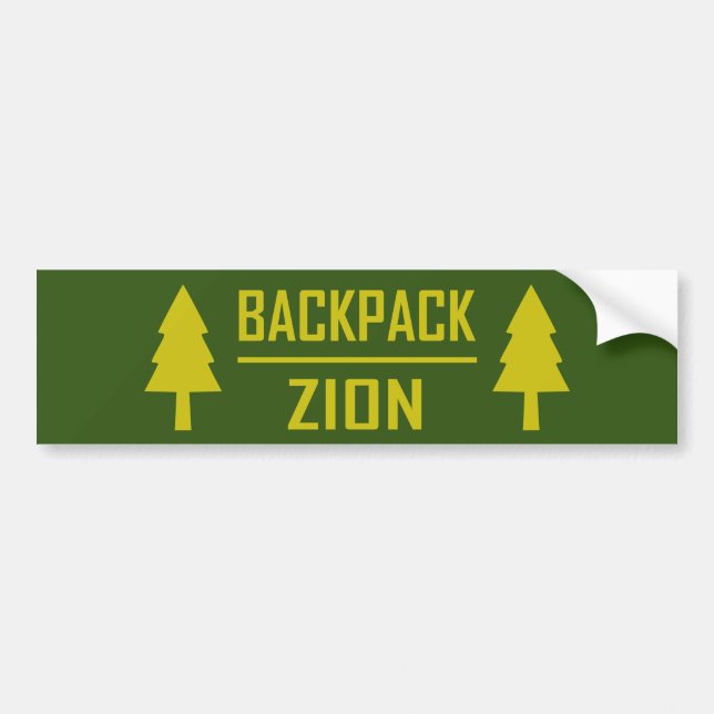 Backpack Zion Bumper Sticker (Front)