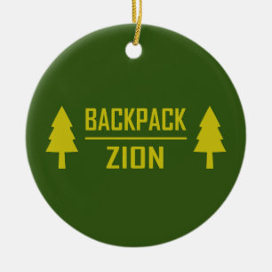 Backpack Zion Ceramic Tree Decoration