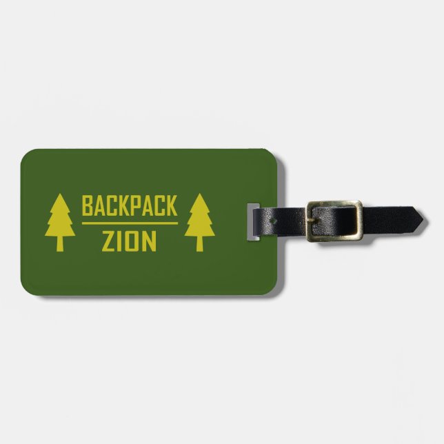 Backpack Zion Luggage Tag (Front Horizontal)