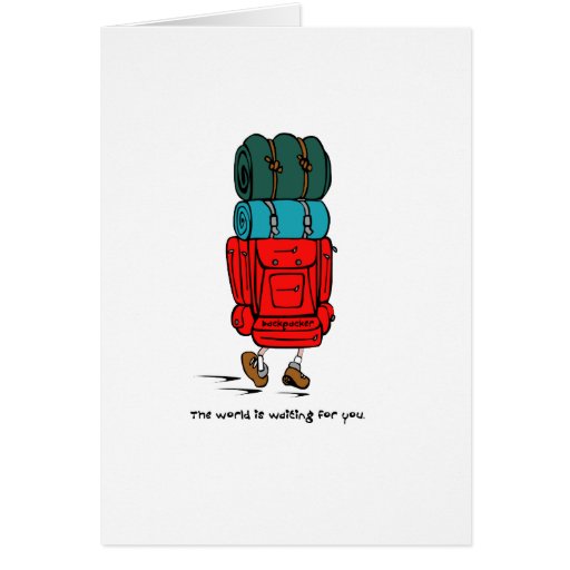 Image of Backpacker Hiker with Big Backpack