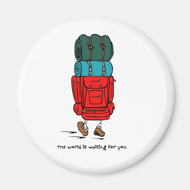 Backpacker Magnet (Front)