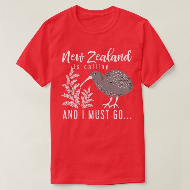 Backpacker Work And Travel New Zealand T-Shirt (Design Front)