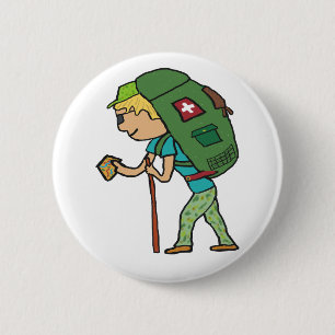 Backpacking 6 Cm Round Badge