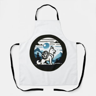 Backpacking Dog: Minimalist Canine in Nature's Lap Apron