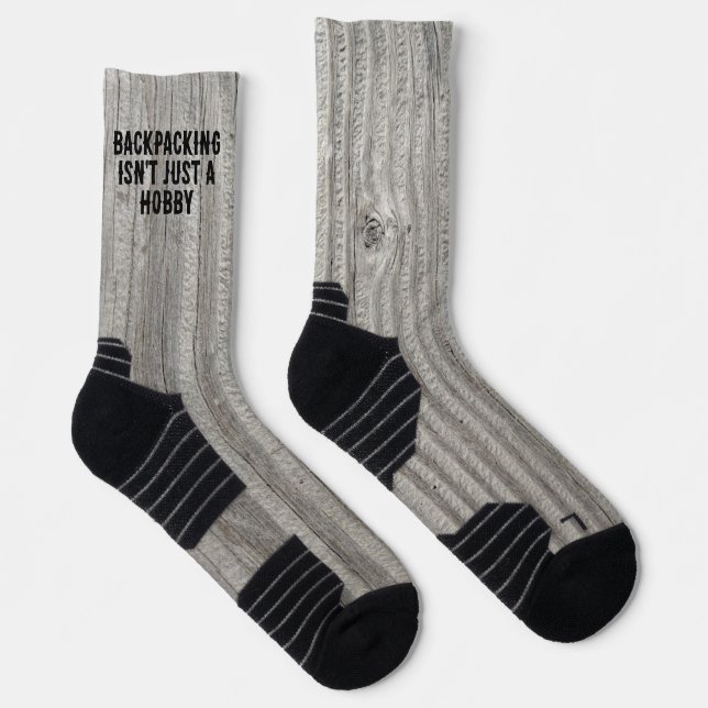 Backpacking is training for the apocalypse socks (Right)