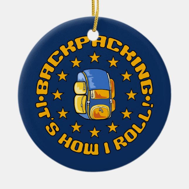 BACKPACKING ornament (Front)