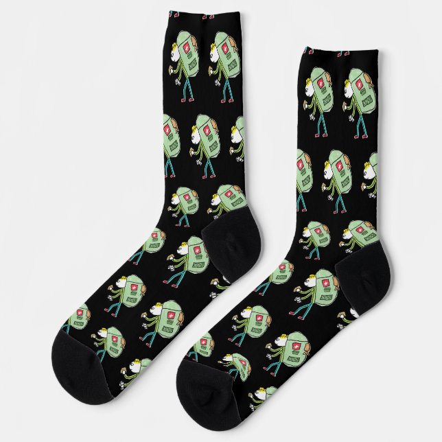 Backpacking Stickman Socks (Left)