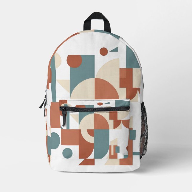 Backpacks & Bag with Geometric Design (Front)
