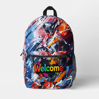 backpacks kids watercolor back to school modern