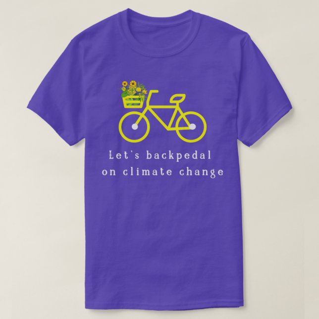 Backpedal Climate Change T-Shirt (Design Front)