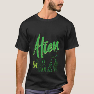 Backprint Alien in Disguise Alien Fancy Dress T-Shirt