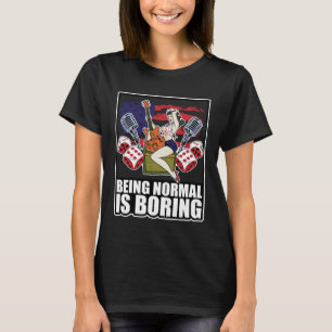 Backprint Being Normal Is Boring Vintage Rockabill T-Shirt