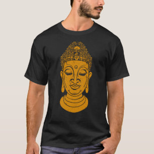 Backprint Buddha Head Meditation and Yoga T-Shirt