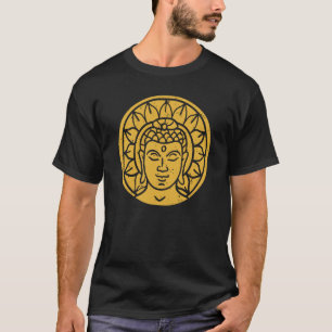 Backprint Buddha Head Spiritual Chi T-Shirt