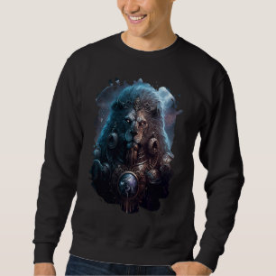 Backprint Epic Leo the zodiac sign of strength 2 Sweatshirt
