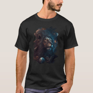 Backprint Epic Leo the zodiac sign of strength  3 T-Shirt