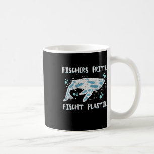 Backprint Fritz Fishes Plastic Environmental Prote Coffee Mug