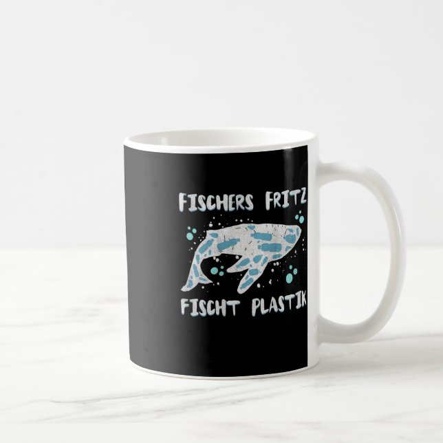 Backprint Fritz Fishes Plastic Environmental Prote Coffee Mug (Right)