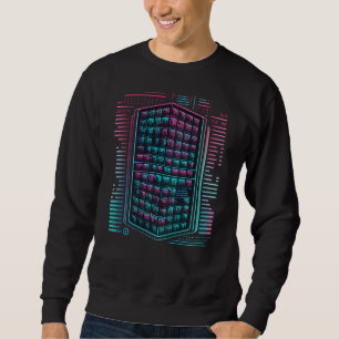 Backprint Futurism Vaporwave Music DJ Tabs Synthwa Sweatshirt