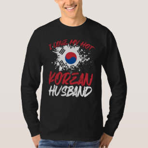 Backprint I Love My Hot Korean Husband T-Shirt