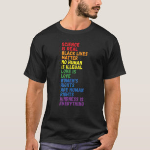 Backprint Kindness is everything LGBTQ+ Pride  3 T-Shirt