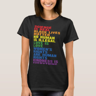 Backprint Kindness is everything LGBTQ+ Pride T-Shirt