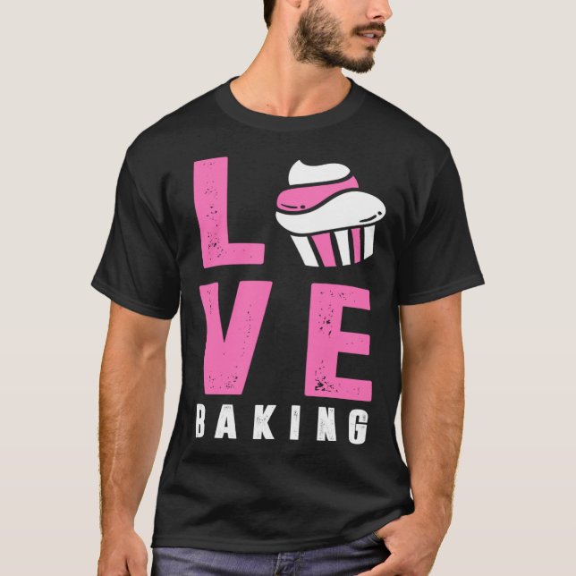 Backprint Love baking Pullover Hoodie (Front)
