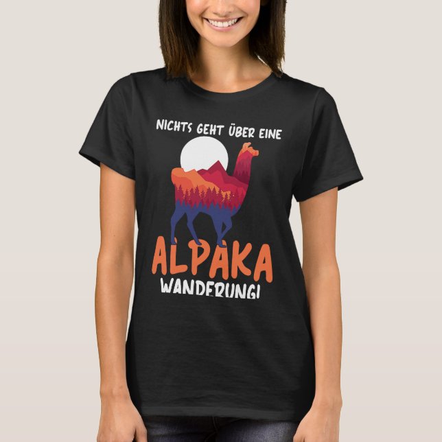 Backprint Nothing beats an alpaca hike T-Shirt (Front)