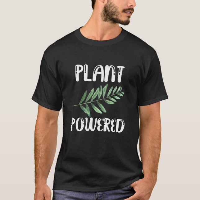 Backprint Plant Powered Vegetarians and Vegans T-Shirt (Front)