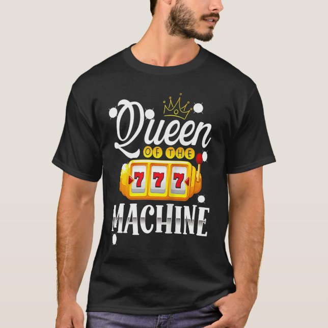Backprint Queen Of The Machine Slot Machine Tank T (Front)