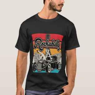 Backprint Rockabilly Never Dies Vintage Rockabilly T-Shirt