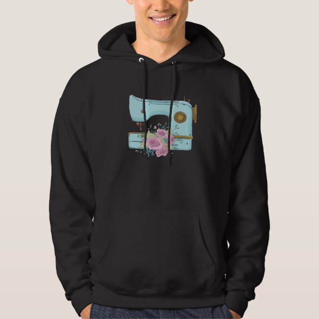 Backprint sewing machine hoodie (Front)