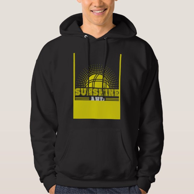 Backprint Sunshine And Bocce Ball Hoodie (Front)