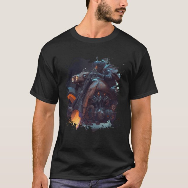 Backprint The epic fantasy motorcycle adventure T-Shirt (Front)