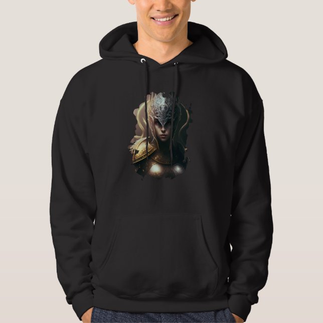 Backprint The fantasy female hero Hoodie (Front)