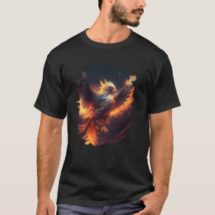 Backprint The majestic rise of the epic phoenix  1 T-Shirt