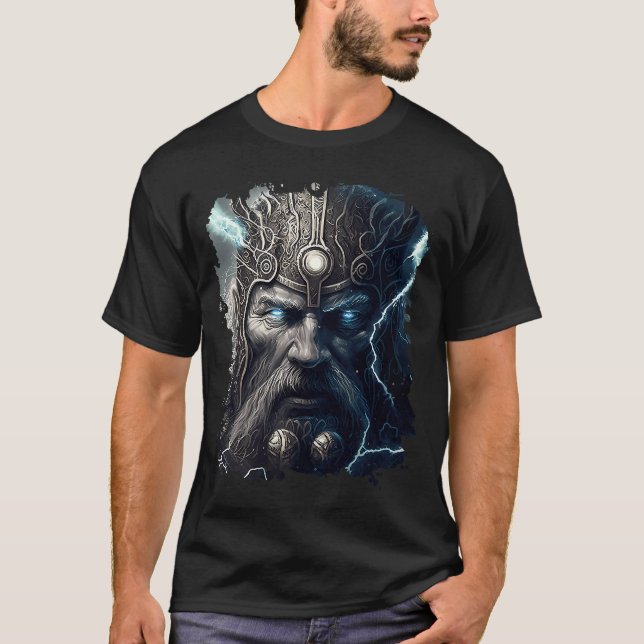 Backprint Thor the legend of the god of thunder T-Shirt (Front)