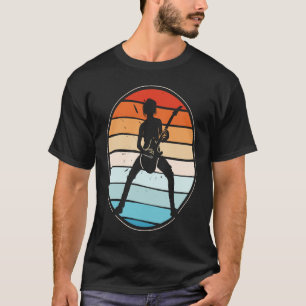 Backprint Vintage Retro Rock & Roll Music and Guit T-Shirt