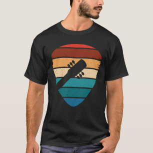 Backprint Vintage Retro Rock & Roll Music and Guit T-Shirt