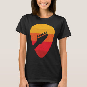 Backprint Vintage Retro Rock & Roll Music and Guit T-Shirt
