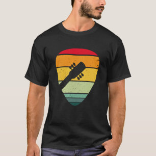 Backprint Vintage Retro Rock & Roll Music and Guit T-Shirt