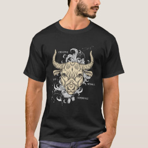 Backprint Zodiac Sign Taurus T-Shirt