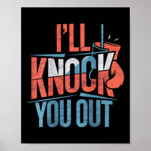 Backprinted Knock You Out Print On Back I Will Kno