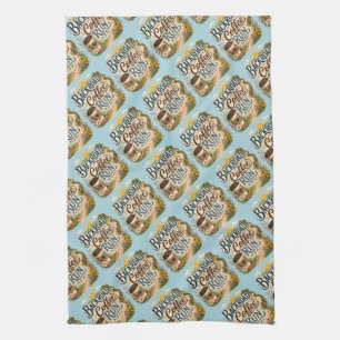 Backroad Coffee Run Country Folk Sunrise Tea Towel
